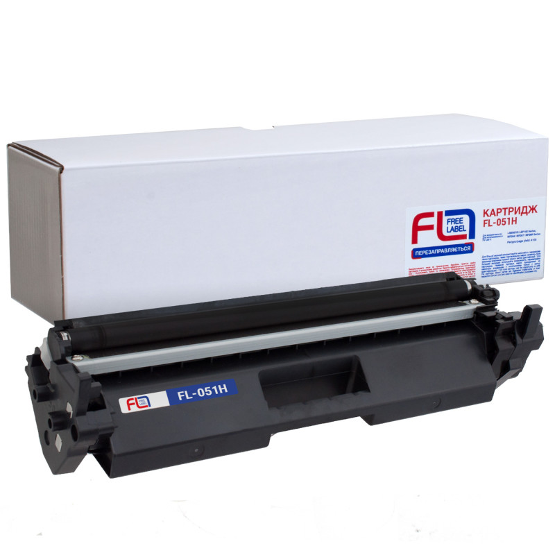 Картридж Canon 051H, Black, LBP162, MF264/267/269, 4100 стор, Free Label (FL-051H)