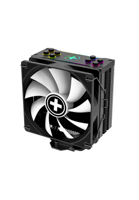 Кулер для процесора Xilence M704PRO.ARGB, алюміній/мідь, 1x120 мм RGB, PWM, для AMD AM4/AM3/FM2, Intel 115x/1200/1700/2011/2066, до 180 Вт (XC056)