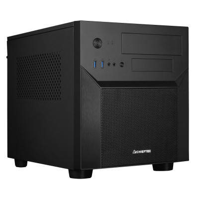 Корпус Chieftec Gaming Cube Black, без БР, MicroATX/Mini ITX, 2xUSB 3.1, 390х265х295 мм, 4.3 кг (CI-02B-OP)