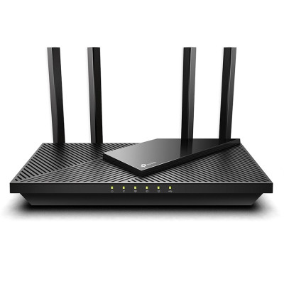 Роутер TP-LINK Archer AX55, Black, Wi-Fi 6, до 3000 Mb/s, 2.4/5GHz, 4x100/1000 Mb/s, RJ45 100/1000Mb/s (Gb), 4 зовнішні незнімні антени, 1 х USB 3.0