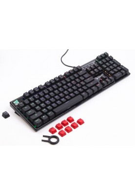 Клавіатура A4Tech Bloody B750N Black, механічна, ігрова, USB, 5-зонне неонове підсвічування, LK-Green switches