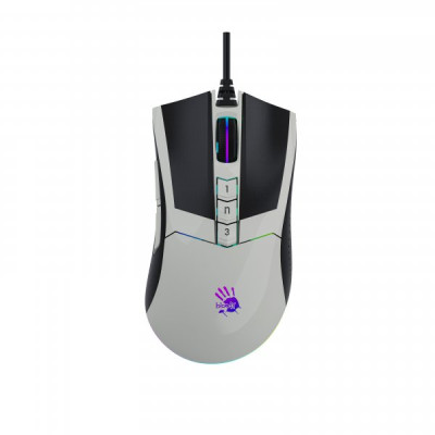 Миша A4Tech W90 Max Bloody Panda White, USB, оптична (сенсор MAX BC3332-A), 100-10000 dpi , RGB підсвічування, ножки X'Glide, 1.8 м