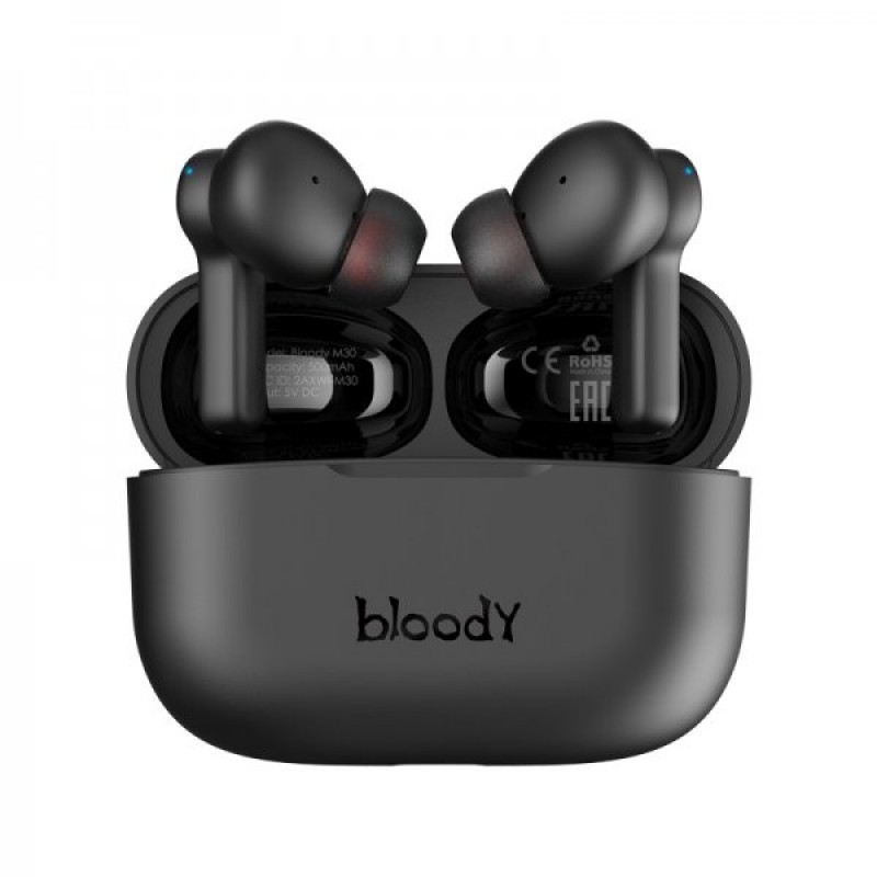 Навушники A4Tech M30 Bloody, Black, Bluetooth v5.0, вакуумні, бездротові