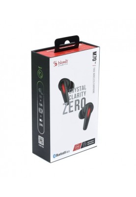 Навушники A4Tech M70 Bloody, Black/Red, Bluetooth v5.0, вакуумні, бездротові