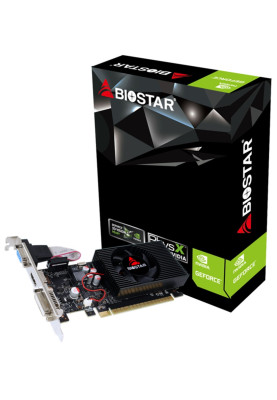 Відеокарта GeForce GT730, Biostar, 4Gb GDDR3, 128-bit, VGA/DVI/HDMI, 700/1333 MHz, Low Profile (VN7313TH41)