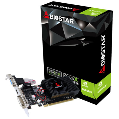 Відеокарта GeForce GT730, Biostar, 4Gb GDDR3, 128-bit, VGA/DVI/HDMI, 700/1333 MHz, Low Profile (VN7313TH41)