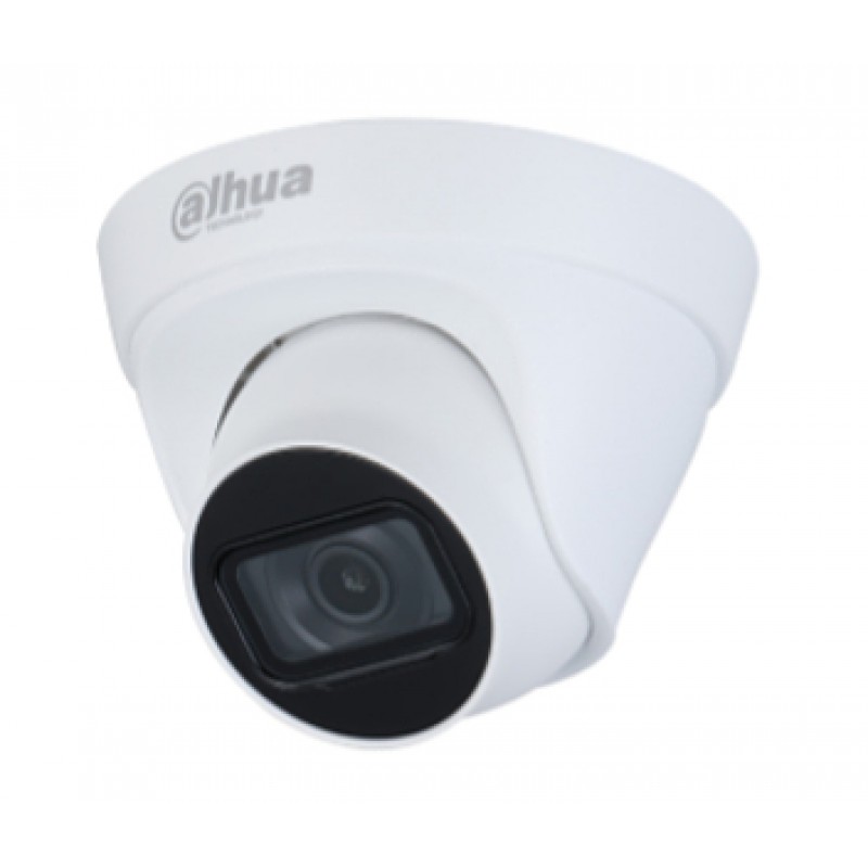IP камера Dahua DH-IPC-HDW1230T1-S5 (2.8 мм), 2 Мп, 1/2.8" CMOS, H.264, 1920x1080, RJ45, день/ніч, ІЧ підсвічування 30 м, IP67, PoE, 109х86 мм