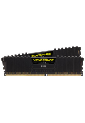Пам'ять 8Gb x 2 (16Gb Kit) DDR4, 3600 MHz, Corsair Vengeance LPX, Black, 16-19-19-36, 1.35V, з радіатором (CMK16GX4M2D3600C16)