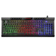 Клавіатура 2E KG300 GAMING, Black, USB, мембранна, райдужне LED-підсвічування (3 режими), 10 додаткових мультимедійних клавіш, вологостійкість, 1.7 м (2E-KG300UB)