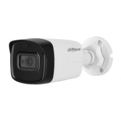 Камера зовнішня HDCVI Dahua DH-HAC-HFW1200TLP-A (2.8 мм), 1/2.7" CMOS, 1080p/25 fps, 0.02 Lux, день/ніч, ІЧ підсвічування до 80 м, IP67, мікрофон, 198.9х80.2х76.2 мм