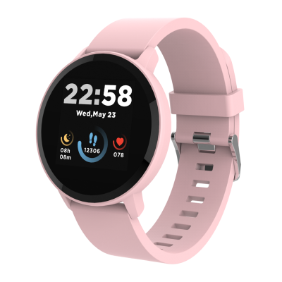 Смарт-годинник Canyon SW-63 "Lollypop", Pink, 1.3" (240x240), сенсорний екран, Bluetooth, акселерометр, пульсометр, IP68, 155 mAh, Android / iOS, 53 г (CNS-SW63PP)