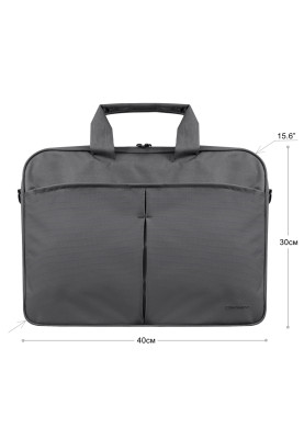 Сумка для ноутбука 16" Continent CC-012, Grey, нейлон/поліестер, 40 x 28 x 3.5 см