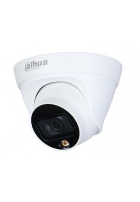 Камера зовнішня HDCVI Dahua DH-HAC-HDW1209TLQP-LED (3.6 мм), 2 Мп, 1/2.8" CMOS, 1080p/25 fps, 0.01 Lux, день/ніч, ІЧ пісвічування до 20 м, IP67, 97х91 мм