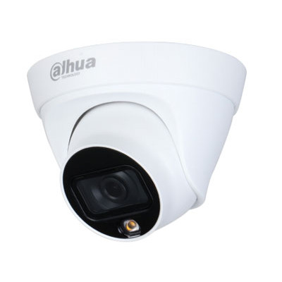 Камера зовнішня HDCVI Dahua DH-HAC-HDW1209TLQP-LED (3.6 мм), 2 Мп, 1/2.8" CMOS, 1080p/25 fps, 0.01 Lux, день/ніч, ІЧ пісвічування до 20 м, IP67, 97х91 мм