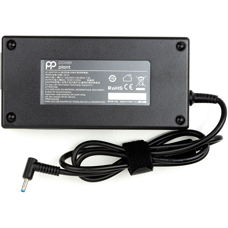 Блок живлення PowerPlant для ноутбуків HP 19.5V, 10.3A, 200W, 4.5x3.0 (HP200G4530)