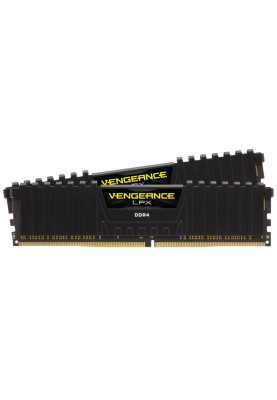 Пам'ять 8Gb x 2 (16Gb Kit) DDR4, 3200 MHz, Corsair Vengeance LPX, Black, 16-20-20-38, 1.35V, з радіатором (CMK16GX4M2E3200C16)