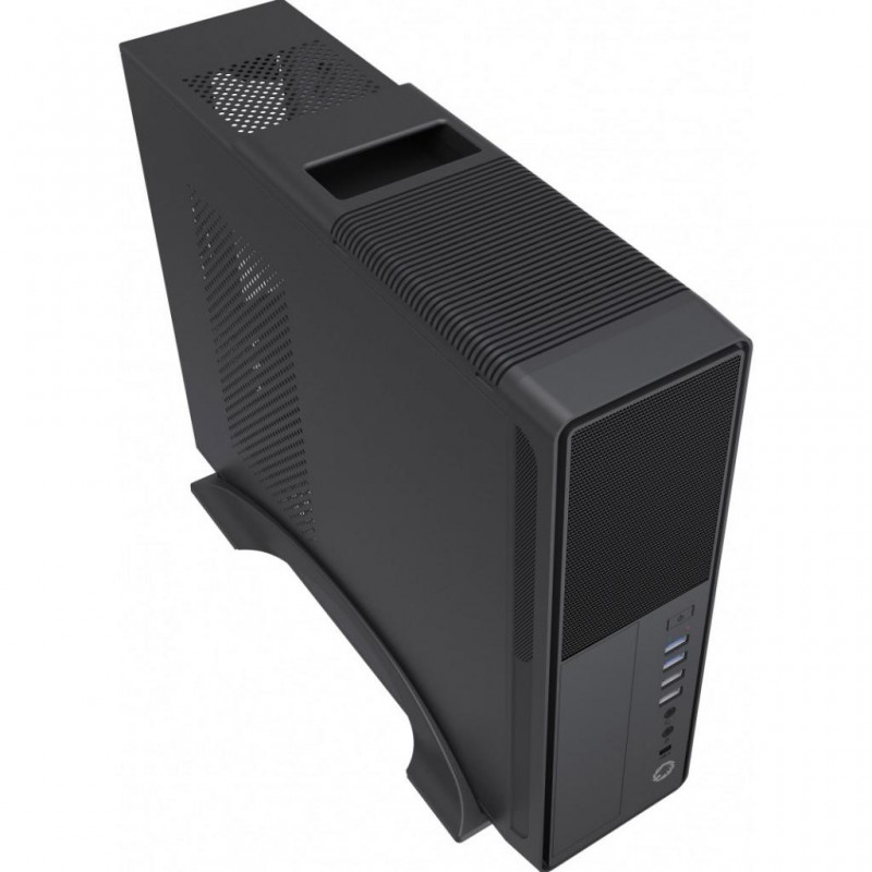 Корпус GameMax ST612-2U3-TYC Black, 300 Вт, Desktop, Micro ATX / Mini ITX, 2хUSB 3.0, 2хUSB 2.0, 1x80 мм, Type-C, 365x99x295 мм, 0.5 мм