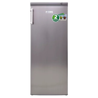 Морозильна камера PRIME Technics FS 1411 MX, Silver, загальний об'єм 182 л, корисний об'єм 163 л, ящиків 6 шт, енергоспоживання A+, механічне, дверцята, 142x55x57см