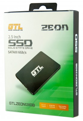Твердотільний накопичувач 128Gb, GTL Zeon, SATA3, 2.5", 3D TLC, 500/400MB/s, алюмінієвий корпус (GTLZEON128GB)