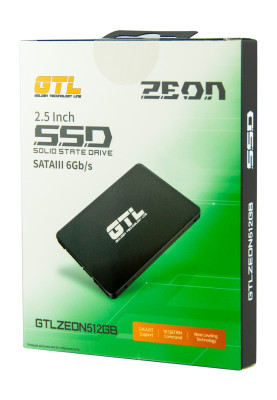 Твердотільний накопичувач 512Gb, GTL Zeon, SATA3, 2.5", 3D TLC, 520/460MB/s, алюмінієвий корпус (GTLZEON512GB)