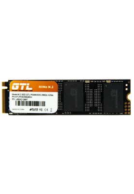 Твердотільний накопичувач M.2 256Gb, GTL Poseidon, PCI-E 3.0 x4, 3D TLC, 1800/1100 MB/s (GTLPOS256GBNV)