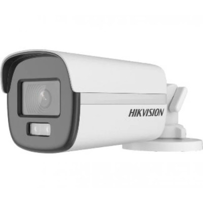 Камера зовнішня HDTVI Hikvision DS-2CE12DF0T-F (2.8 мм), 2 Мп, CMOS, 1080p/25 fps, 0.001 Lux, день/ніч, LED підсвічуваня до 40 м, IP67, 194х78х74 мм