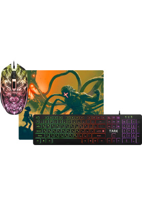 Комплект Defender Tark C-779, Black, USB, клавіатура (104 кнопки, 1.5 м) + миша (оптична, 800 - 2400 dpi, 1.5 м) + килимок (280х230х3 мм, поверхня "Speed") (52779)