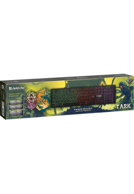 Комплект Defender Tark C-779, Black, USB, клавіатура (104 кнопки, 1.5 м) + миша (оптична, 800 - 2400 dpi, 1.5 м) + килимок (280х230х3 мм, поверхня "Speed") (52779)
