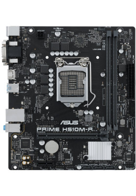 Мат.плата 1200 (H510) Asus PRIME H510M-R, H510, 2xDDR4, Int.Video(CPU), 4xSATA3, 1xPCI-E 16x 4.0, 1xPCI-E 1x 3.0, ALC897, I219-V, 4xUSB3.2/6xUSB2.0, VGA/DVI/HDMI, MicroATX