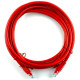 Патч-корд 25 м, UTP, Red, Ritar, литий, RJ45, кат.5е, мідь (PCR-CU/25Rd)