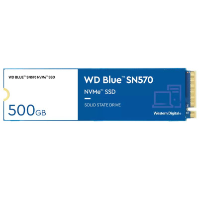 Твердотільний накопичувач M.2 500Gb, Western Digital Blue SN570, PCI-E 3.0 x4, 3D TLC, 3500/2300 MB/s (WDS500G3B0C)