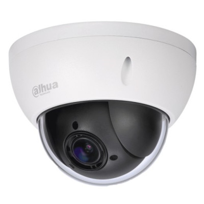 IP камера Dahua DH-SD22204UE-GN, 2Мп Starlight IP PTZ, 1/2.8" CMOS, 1920х1080, f=2.7-11 мм, 4x zoom, H.265/H.264/MJPEG, RJ45, Micro SD, IP66, 122х89 мм, 520г