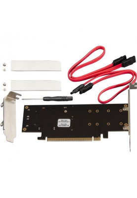 Контролер PCI-Frime to 2xM.2 (M Key+B Key) + 1 x mSata (ECF-PCIEtoSSD009.LP)