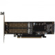 Контролер PCI-Frime to 2xM.2 (M Key+B Key) + 1 x mSata (ECF-PCIEtoSSD009.LP)