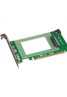 Плата-адаптер Frime, PCI-E 16x, to U.2 SFF8639 2.5" NVMe або Sata (ECF-PCIEtoSSD007)