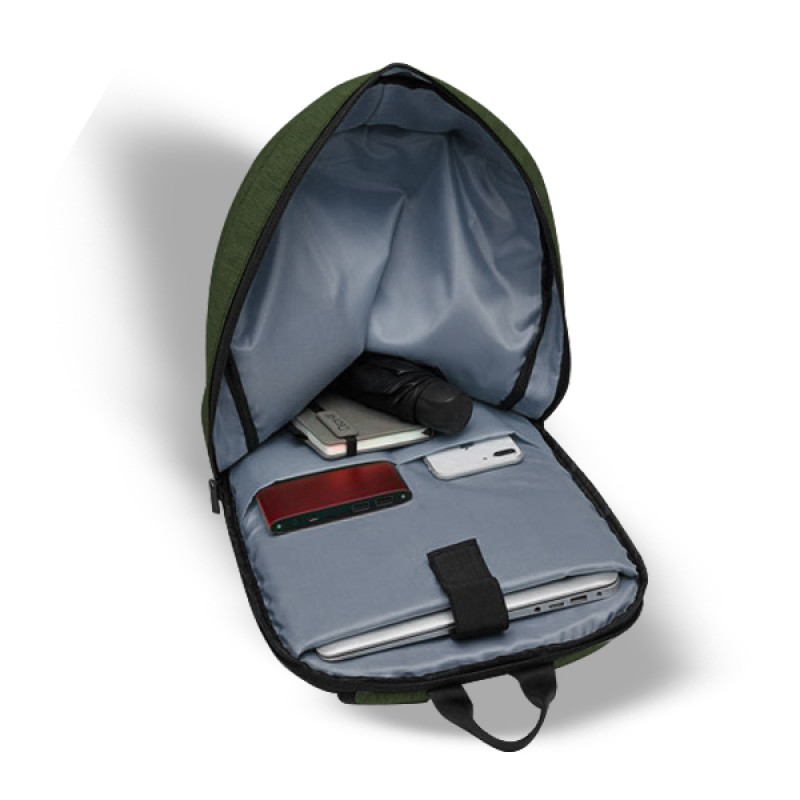 Рюкзак для ноутбука 15.6" Frime Keeper, Green, поліестер, 376х260х20 мм