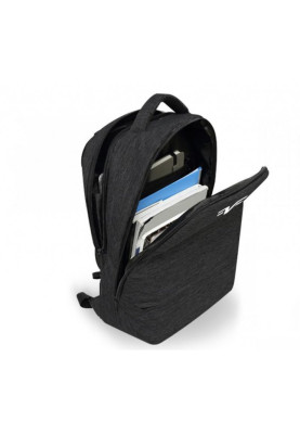 Рюкзак для ноутбука 15.6" Frime Whitenoise, Black, поліестер, 330 х 250 х 20 мм