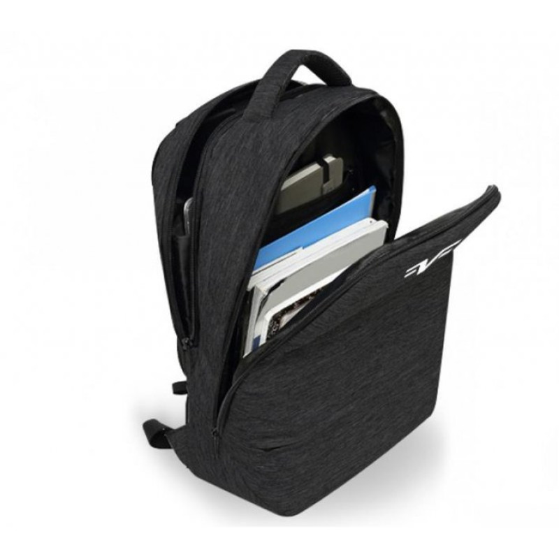 Рюкзак для ноутбука 15.6" Frime Whitenoise, Black, поліестер, 330 х 250 х 20 мм