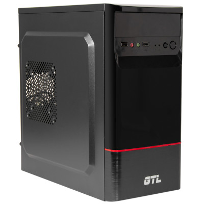 Корпус GTL 1605+ Black, 400 Вт, Mini Tower, Micro ATX/Mini ITX, 2xUSB 2.0, 1x120 мм,  0.4 мм, 315x165x350 мм, 3.3 кг
