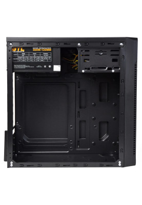 Корпус GTL 1617+ Black, 400 Вт, Mini Tower, Micro ATX/Mini ITX, 2xUSB 2.0, 1x120 мм, 0.4 мм, 315x165x350 мм, 3.3 кг