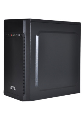 Корпус GTL 1617+ Black, 400 Вт, Mini Tower, Micro ATX/Mini ITX, 2xUSB 2.0, 1x120 мм, 0.4 мм, 315x165x350 мм, 3.3 кг