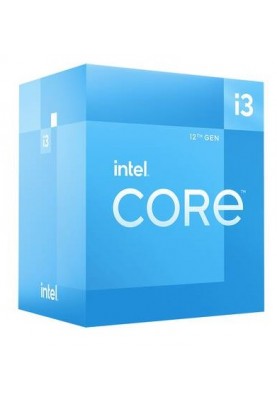 Процесор Intel Core i3 (LGA1700) i3-12100F, Box, 4x3.3 GHz (Turbo Boost 4.3 GHz, 8 потоків), L3 12Mb Smart Cache, Alder Lake, 10 nm, TDP 58W (BX8071512100F)