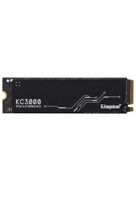 Твердотільний накопичувач M.2 512Gb, Kingston KC3000, PCI-E 4.0 x4, 3D TLC, 7000/3900 MB/s (SKC3000S/512G)