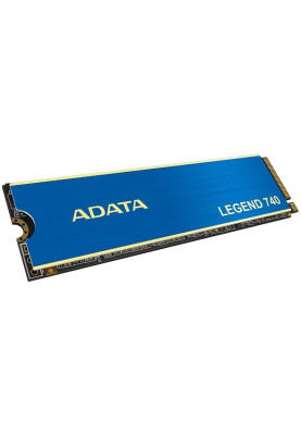 Твердотільний накопичувач M.2 250Gb, ADATA LEGEND 740, PCI-E 3.0 x4, 3D TLC, 2500/2000 MB/s (ALEG-740-250GCS)