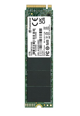 Твердотільний накопичувач M.2 500Gb, Transcend 110Q, PCI-E 3.0 x4, 3D QLC, 1900/900 MB/s (TS500GMTE110Q)