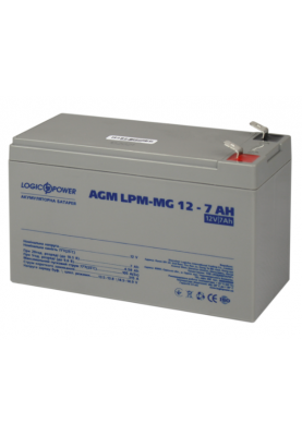 Батарея для ДБЖ 12В 7Ач LogicPower, AGM LPM-MG12-7.0AH, мультигелівий, ШхДхВ 150x64x94 (6552)