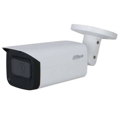 Камера зовнішня HDCVI Dahua DH-HAC-HFW2501TUP-A, 5 Мп, 1/2.7" CMOS, 1080p/25 fps, f=3.6 мм, 0.001 Lux, день/ніч, ІЧ підсвічування до 80 м, IP67, мікрофон, 244х91х91 мм