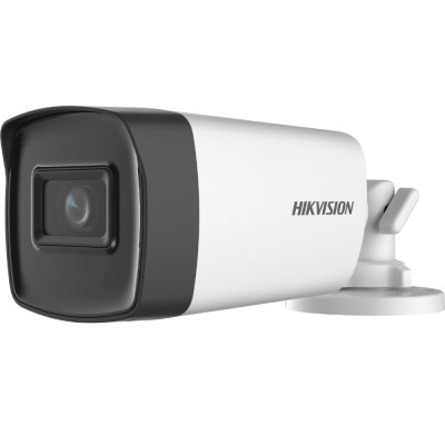Камера зовнішня HDCVI Hikvision DS-2CE17H0T-IT3F(C) (3.6 мм), 5 Мп, 1/3" CMOS, 1080p/25 fps, 0.01 Lux, день/ніч, ІЧ підсвічування до 40 м, IP67, 217х79х76 мм