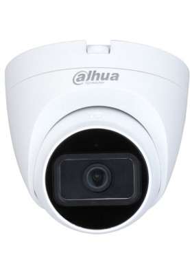 Камера внутрішня HDCVI Dahua DH-HAC-HDW1500TRQP-A, 5 Мп, 1/2.7" CMOS, 1080p/25 fps, f=2.8 мм, 0.005 Lux, день/ніч, ІЧ підсвічування до 25 м, IP50, мікрофон, 97х93 мм