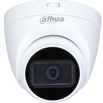 Камера внутрішня HDCVI Dahua DH-HAC-HDW1500TRQP-A, 5 Мп, 1/2.7" CMOS, 1080p/25 fps, f=2.8 мм, 0.005 Lux, день/ніч, ІЧ підсвічування до 25 м, IP50, мікрофон, 97х93 мм